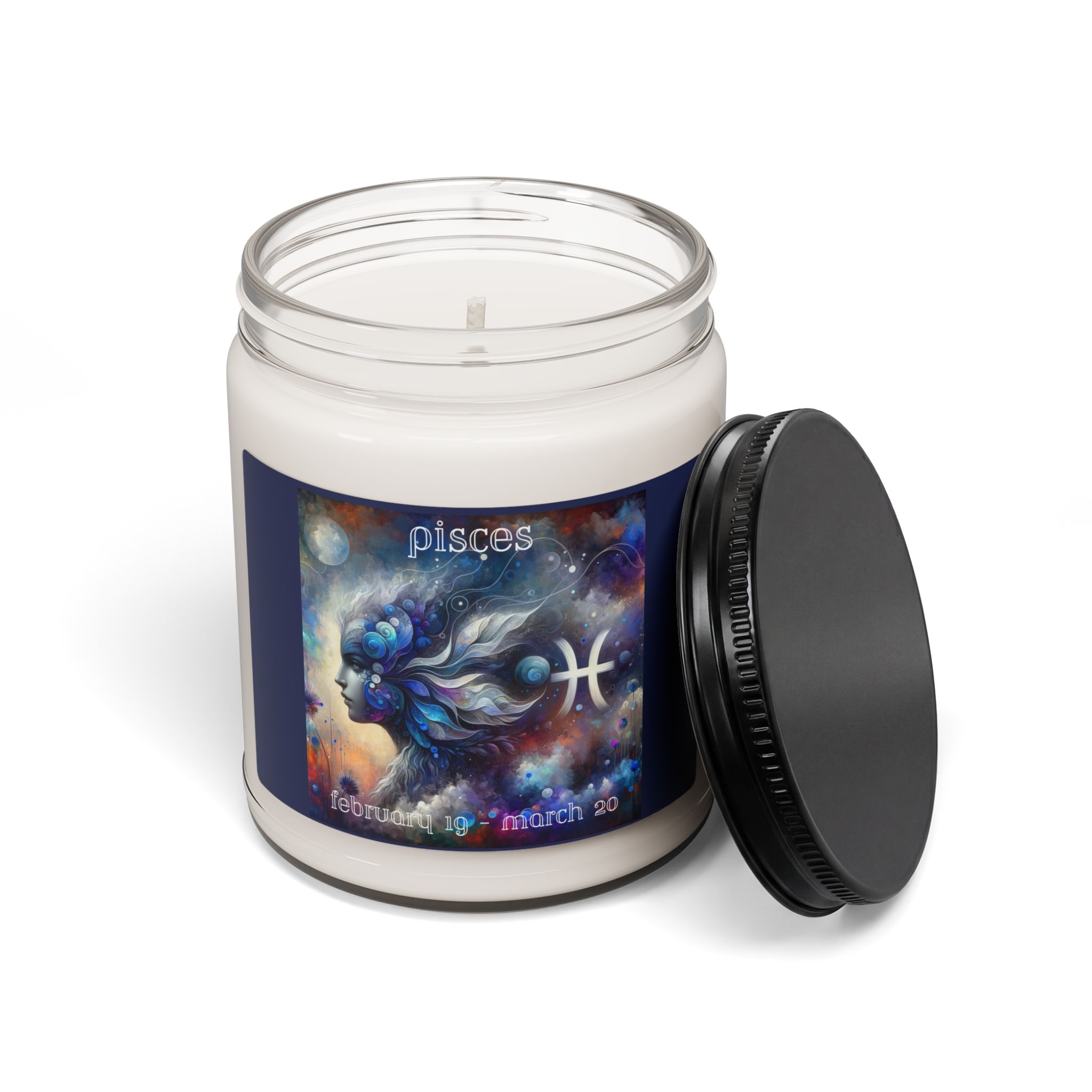 Pisces Zodiac Candle - 9 oz. - Image 4