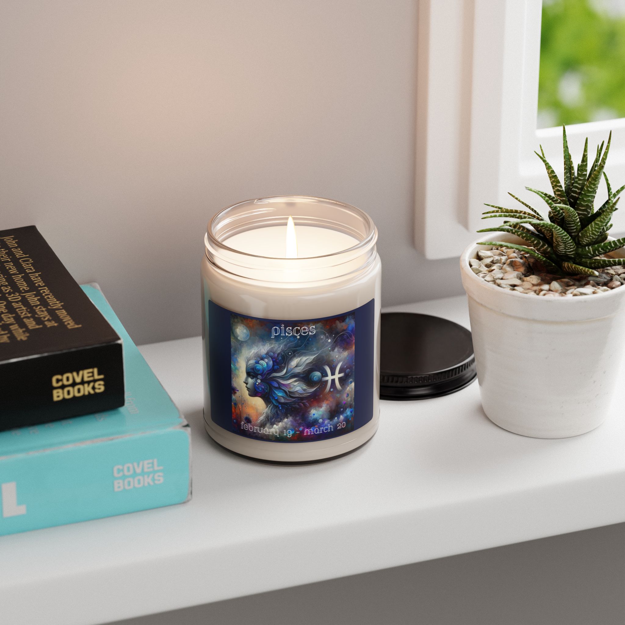 Pisces Zodiac Candle - 9 oz. - Image 6