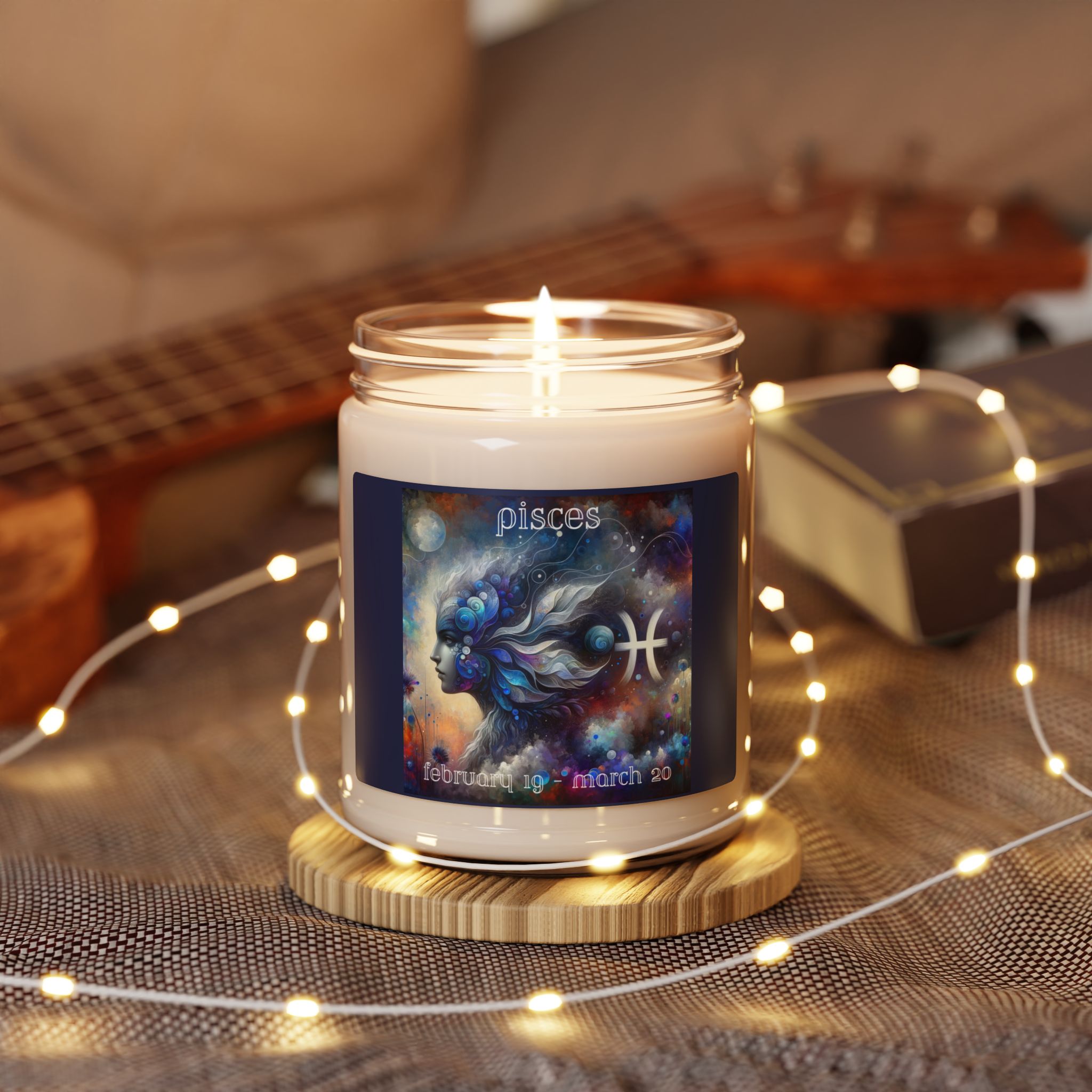 Pisces Zodiac Candle - 9 oz. - Image 5