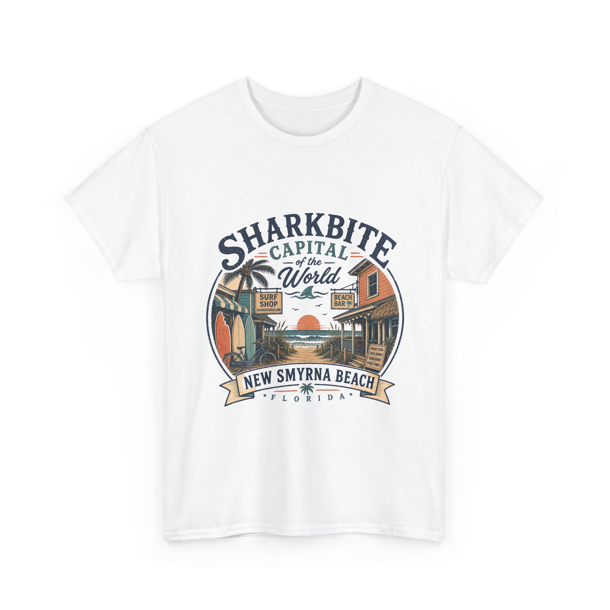 Vintage Sharkbite – Boxy Front Print Tee - Image 5