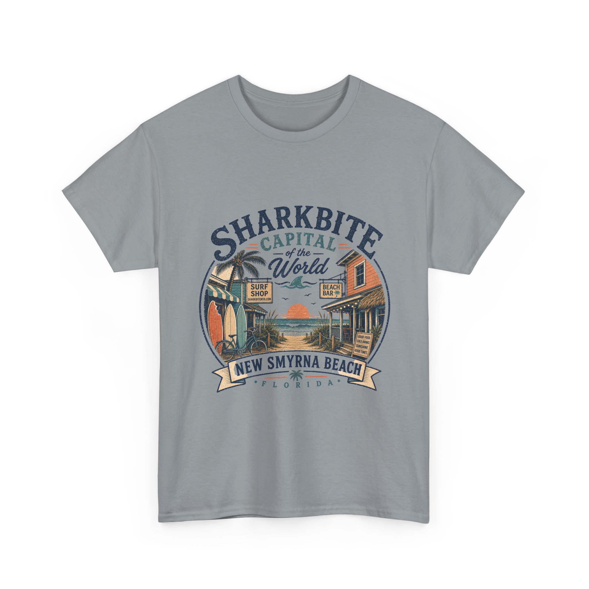 Vintage Sharkbite – Boxy Front Print Tee - Image 2