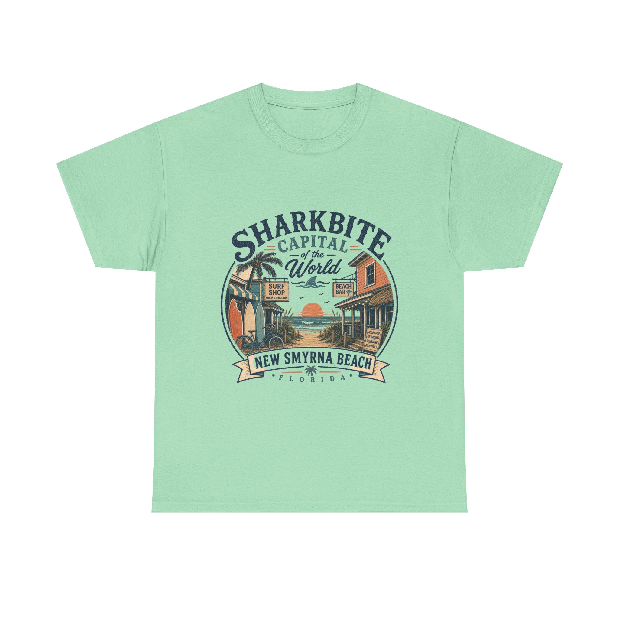 Vintage Sharkbite – Boxy Front Print Tee - Image 12