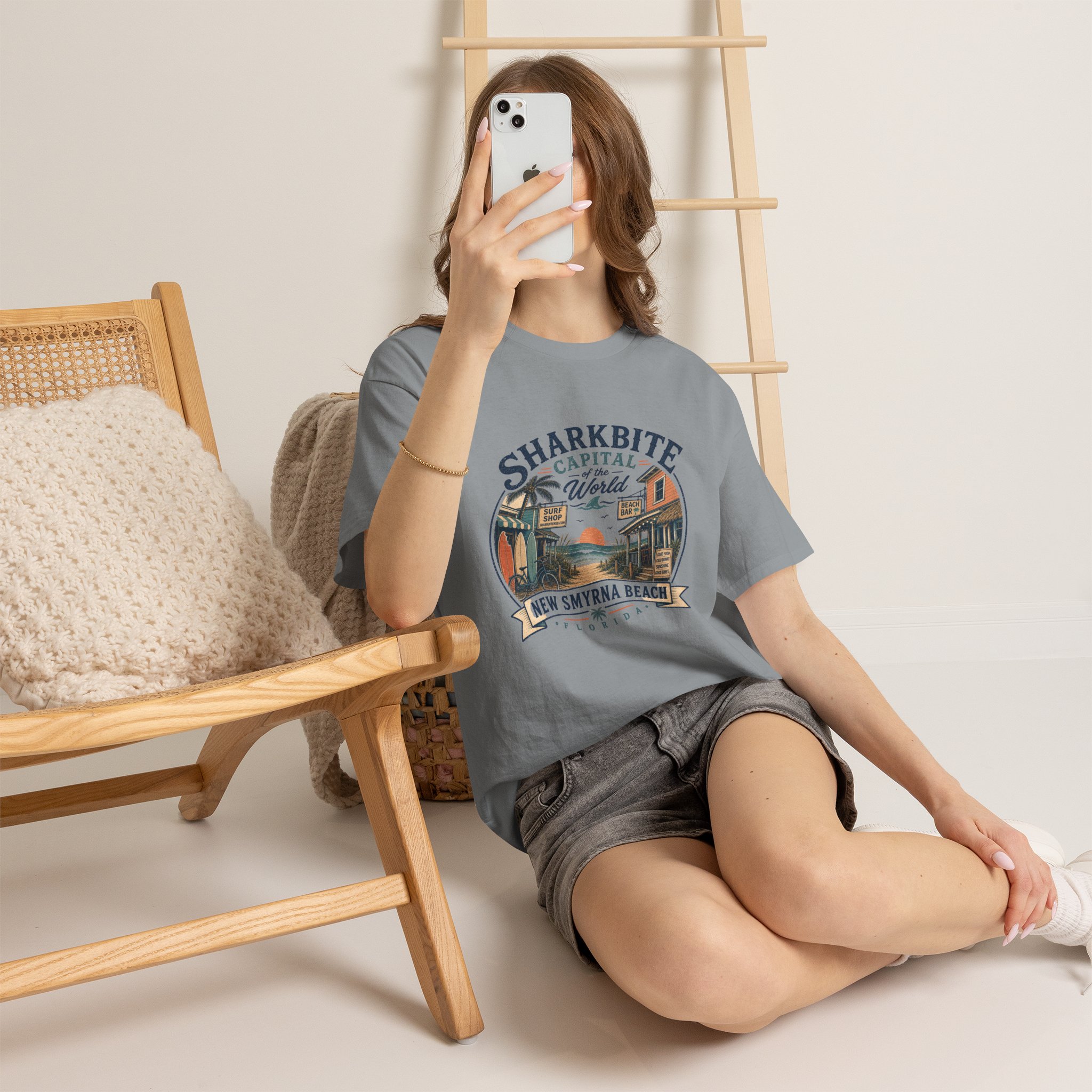 Vintage Sharkbite – Boxy Front Print Tee - Image 3