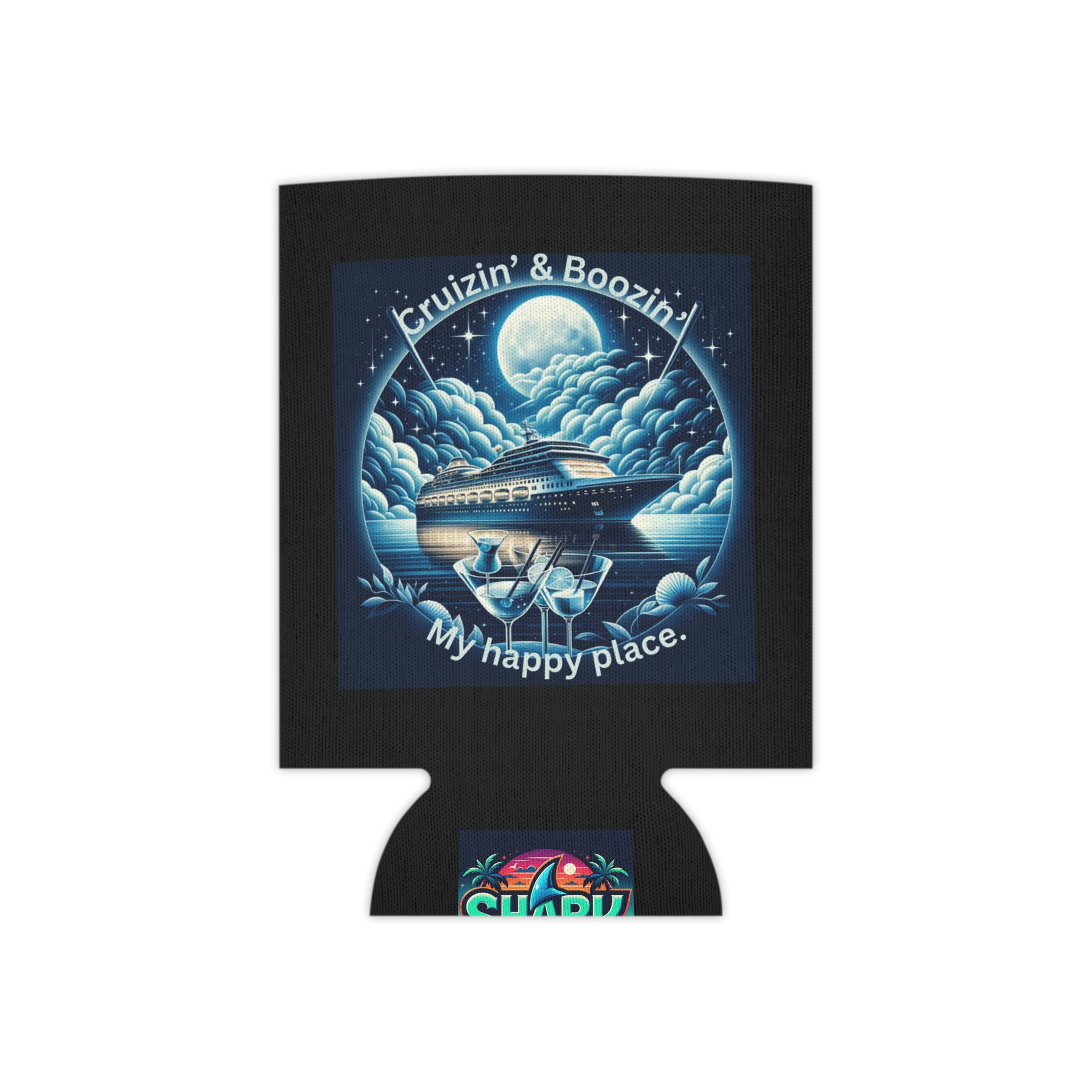Cruizin' & Boozin' Can Koozie - Nautical Drink Holder for Parties, Boat Lovers, Summer BBQs, Beach Days, Fun Gifts for Friends